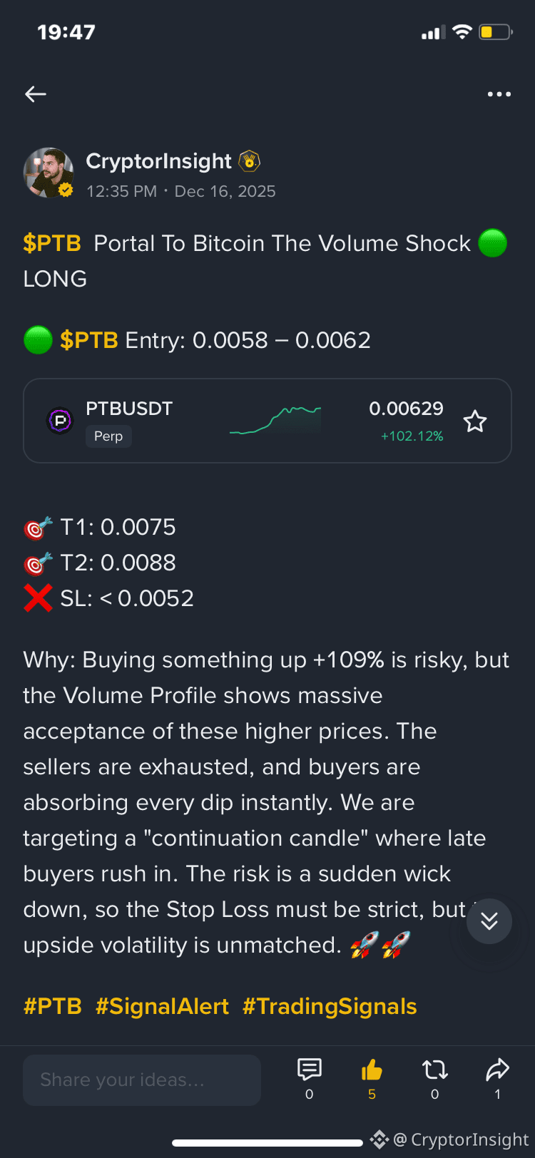 🚨 UPDATE: Portal To Bitcoin $PTB 🚨 My friends, are you | CryptorInsight  on Binance Square
