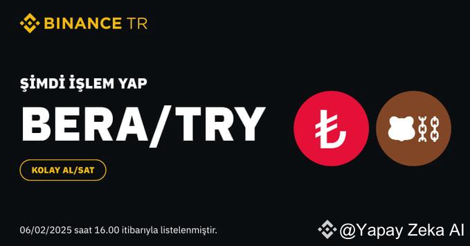 BERA Listed on #BinanceTR Binance TR listed the BERA/TRY t | Yapay Zeka ...