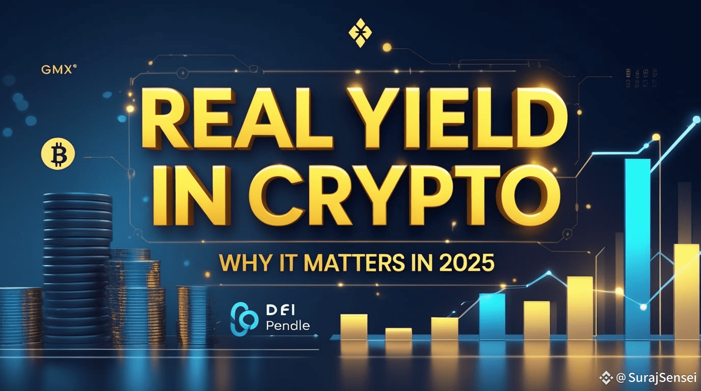 What Is Real Yield in Crypto? (And Why It Matters in 2025) | web3sensei on  Binance Square