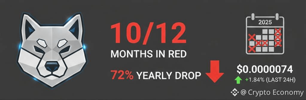 Shiba Inu suffers its worst year-