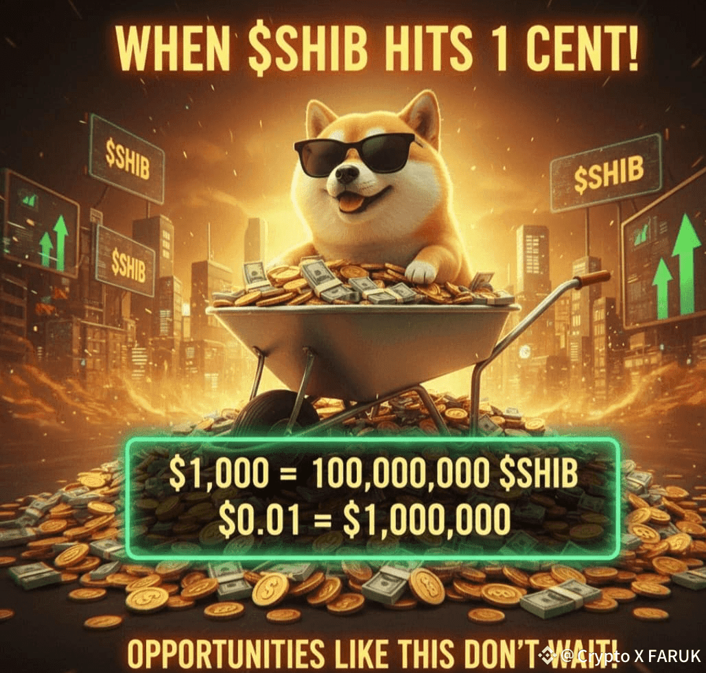 when $SHIB Hit 0.01$ ❓ possible or not ❓ comment your vote   | Crypto X  FARUK on Binance Square