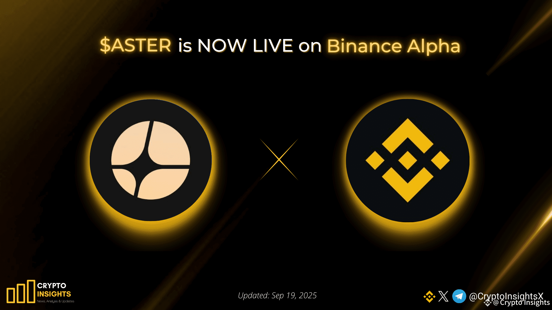 📢 Aster $ASTER is NOW LIVE on Binance Alpha #Aster is a d | Crypto  Insights على Binance Square