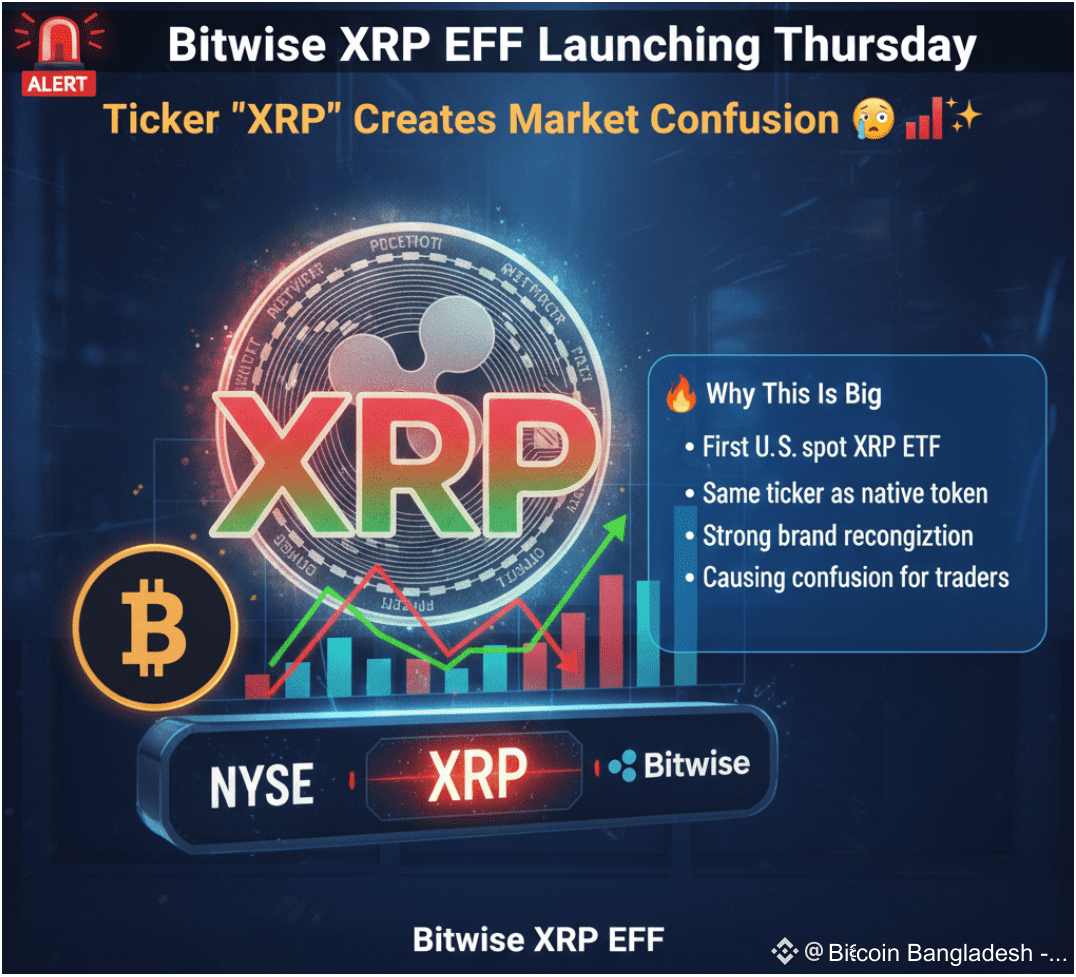 🚨 Bitwise XRP ETF Launching Thursday — But Ticker “XRP” | Bitcoin  Bangladesh -BD on Binance Square