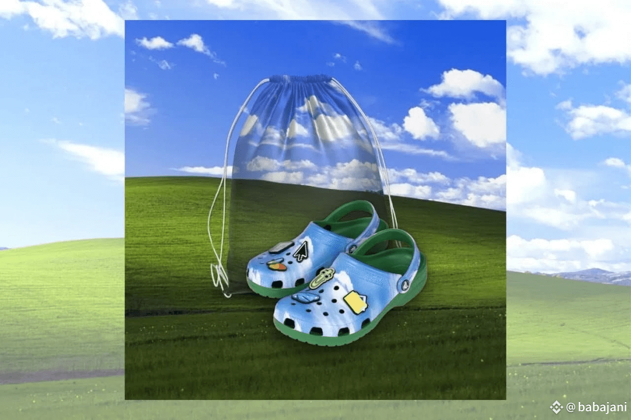 **Microsoft Launches Windows XP “Bliss” Crocs for 50th | Crypto Belle ...