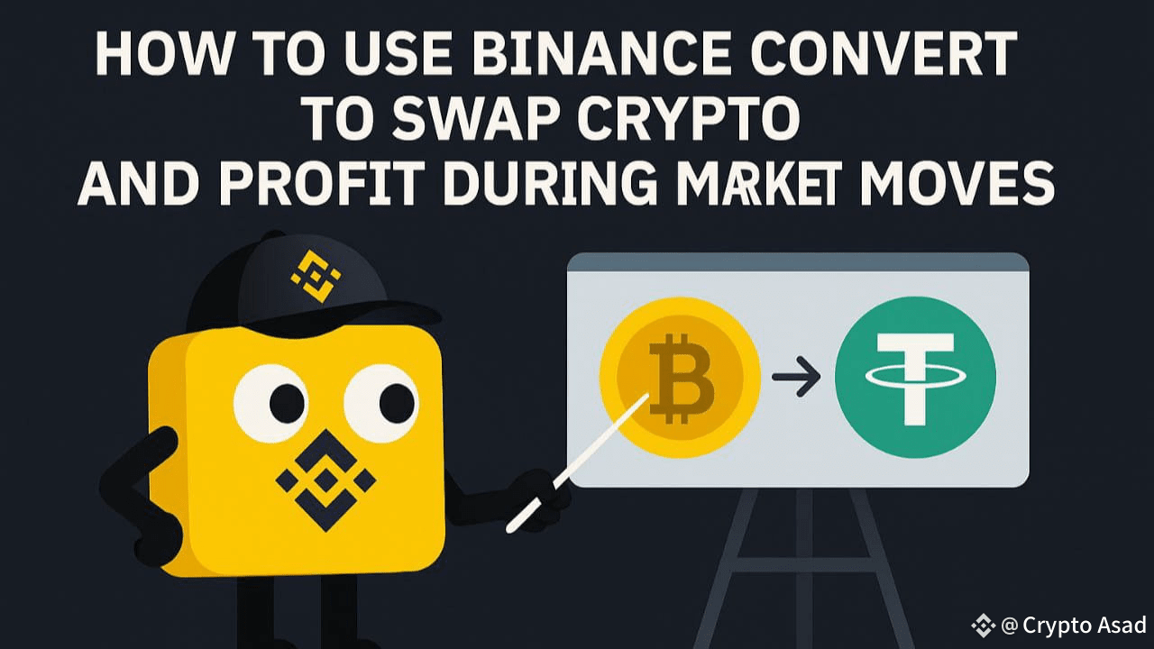 How to Use Binance Convert to Swap Crypto and Profit During Market Moves in  India (Full Guide) | Crypto Asad on Binance Square