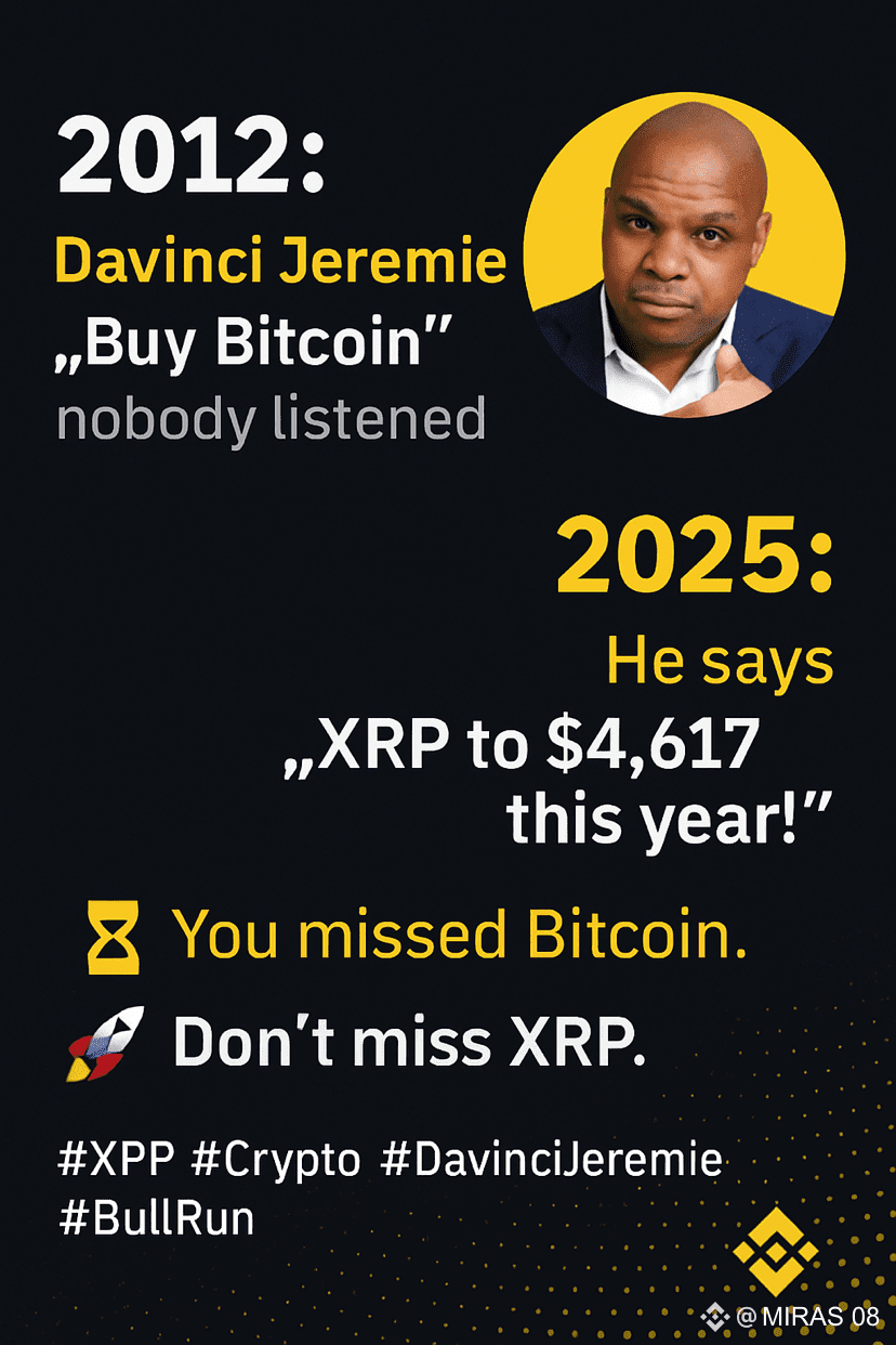 🚨 2012: Davinci Jeremie said “Buy Bitcoin” – nobody | MIRAS 08 on Binance  Square