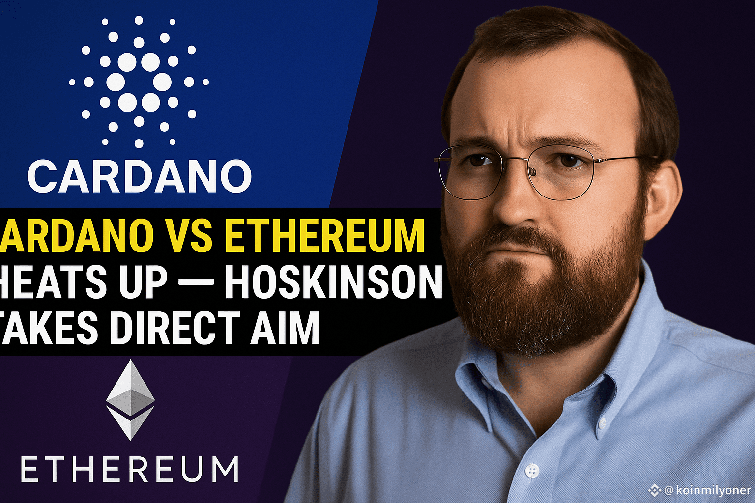 ⚔️ Cardano vs Ethereum Heats Up — Hoskinson Takes Direct | koinmilyoner on  Binance Square