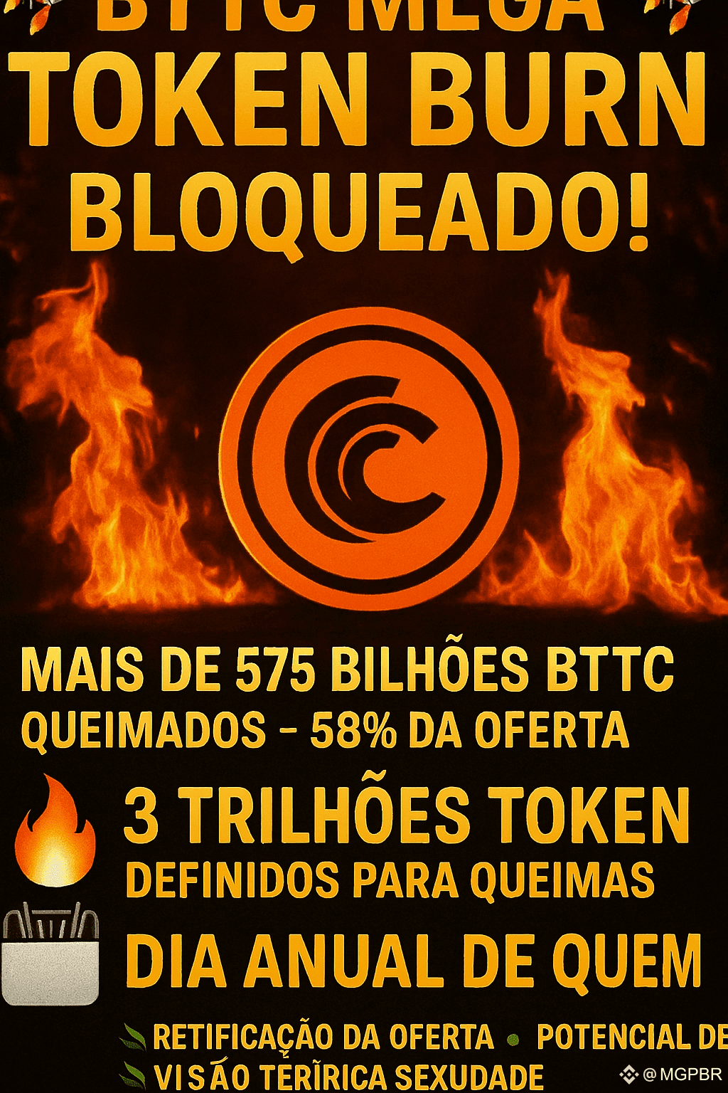 BitTorrent Chain $BTTC C announces mega token burn 🚀 The | MGPBR on  Binance Square