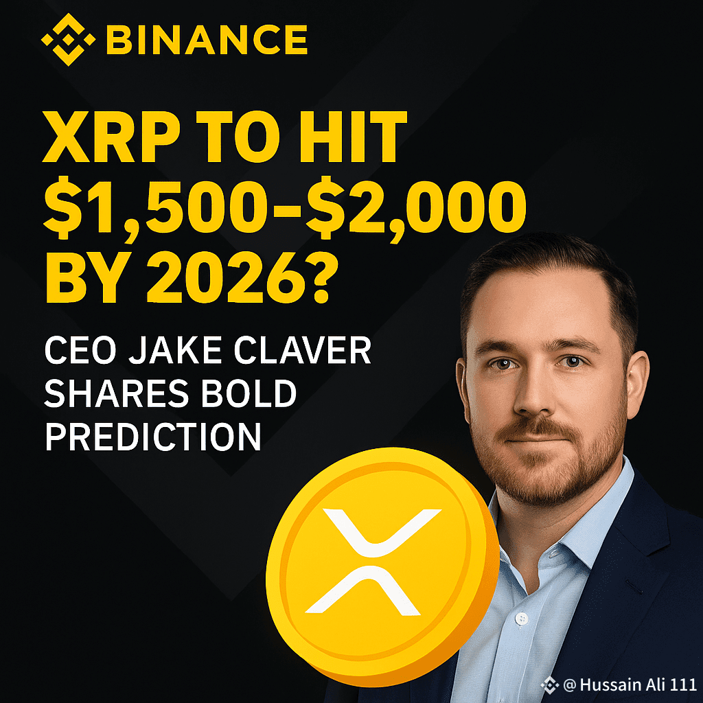 CEO JAKE CLAVER SHARES BOLD PREDICTION | Hussain Ali 111 on Binance Square