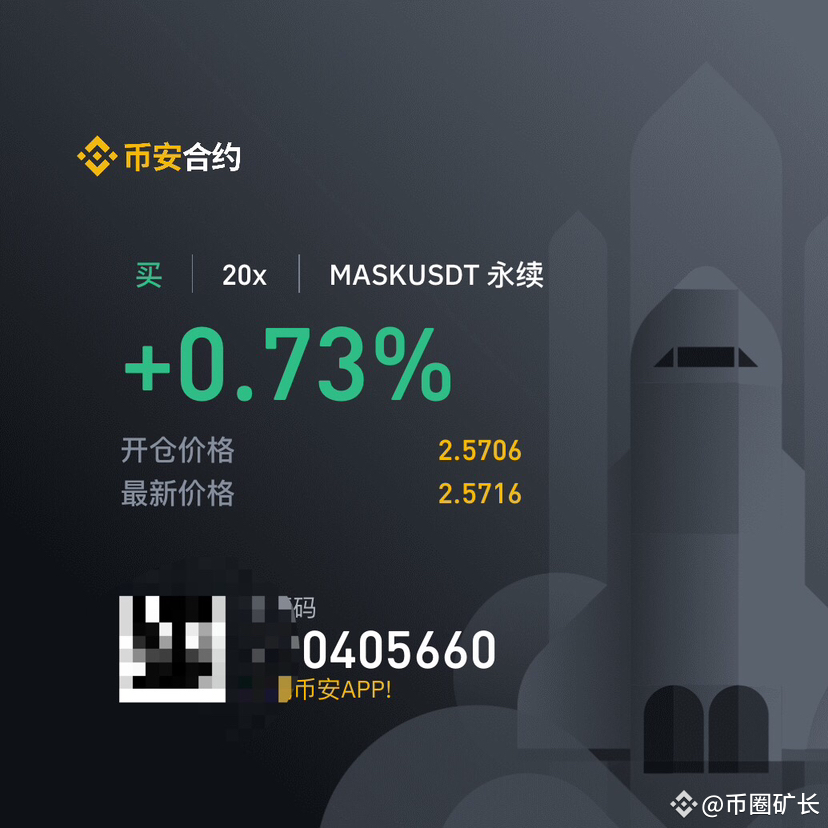 $MASK Mask current price light position 2.57 long 2.55 supp | 币圈矿长 on ...