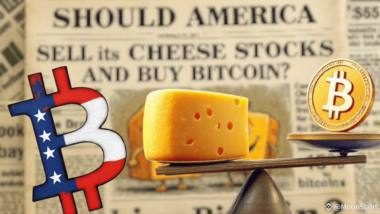USA: Sell Cheese Reserves to Buy Bitcoin? | Moon5labs on Binance Square