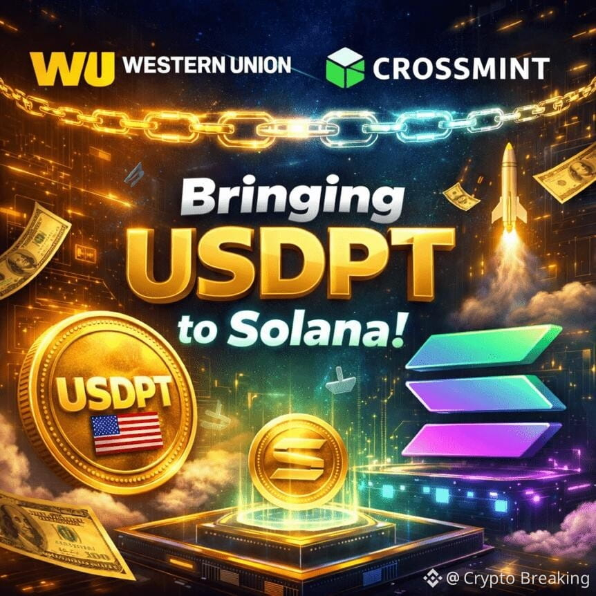 Western Union Partners With Crossmint To Bring Usdpt To Solana