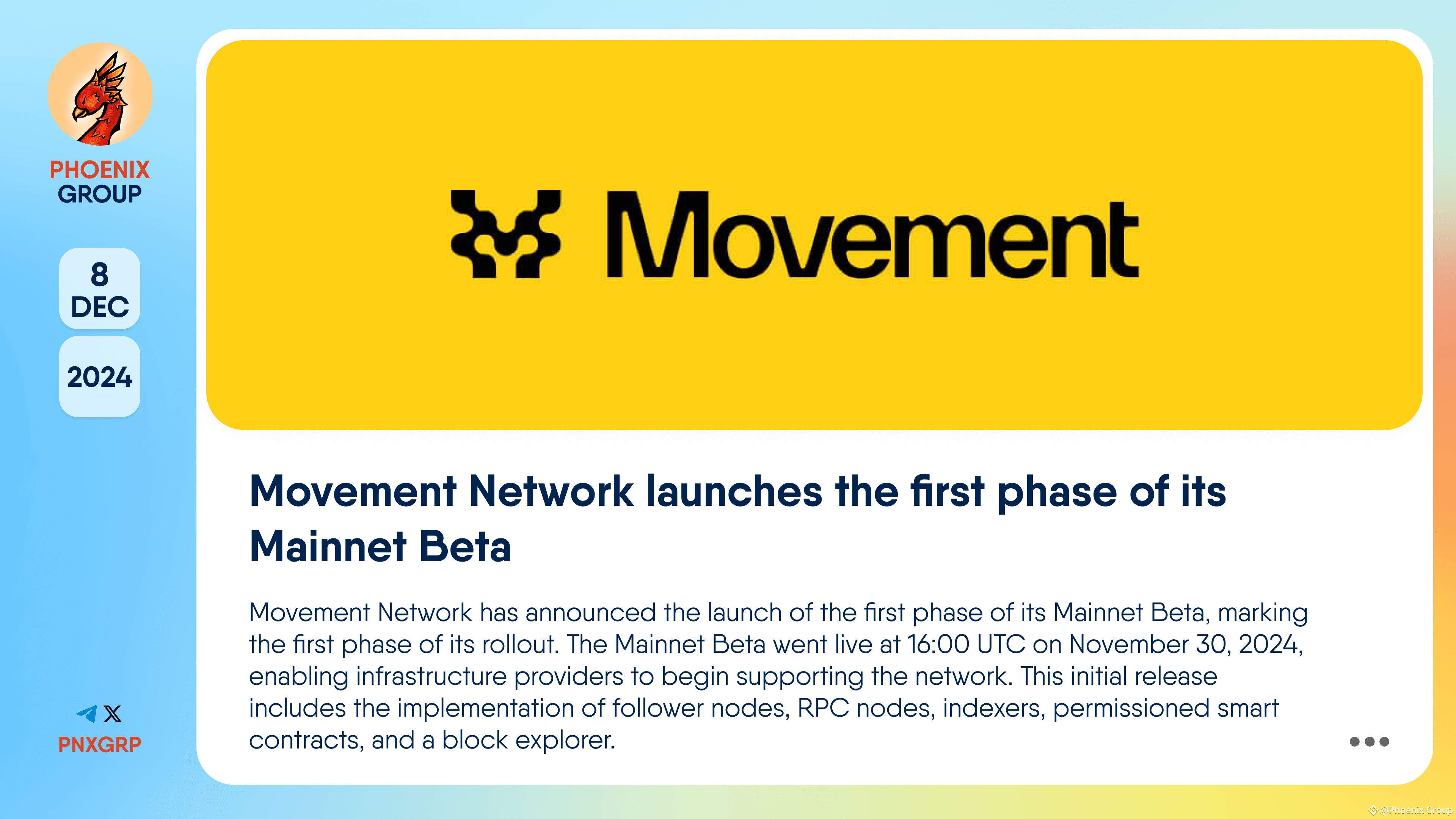 Movement Network launches the first phase of its Mainnet | Phoenix ...