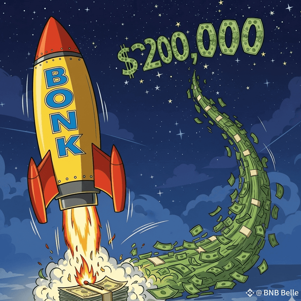 🚀 $BONK on Fire! 🔥 What if you put just $20 into BONK | BlockchainBellee  on Binance Square