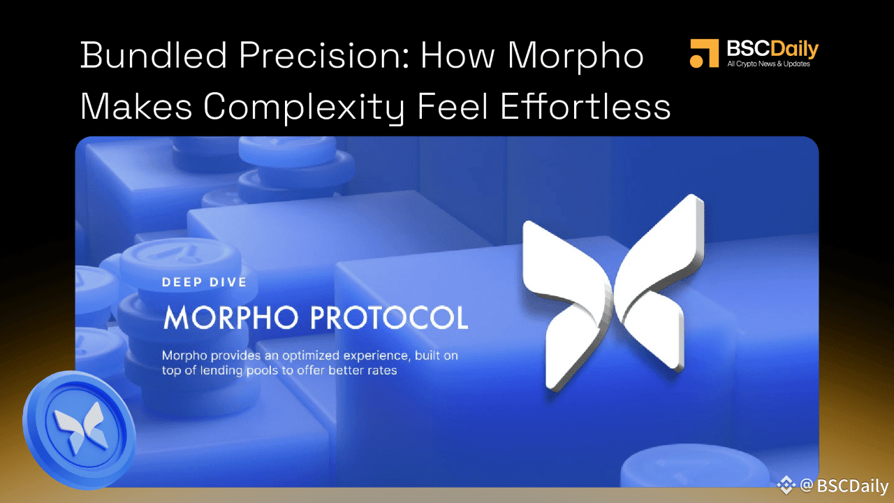 Bundled Precision: How Morpho Makes Complexity Feel Effortless | BSCDaily  on Binance Square