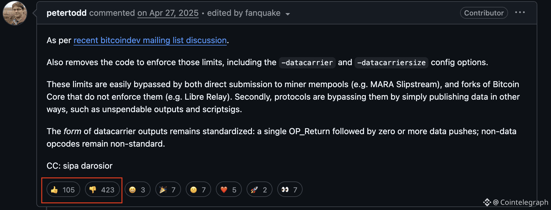 Bitcoin Core, Decentralization, Spam, Nodes