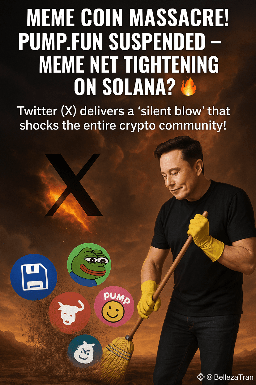 🚨 MEMECOIN MASSACRE! PUMP.FUN SUSPENDED – THE TIGHTENING | HuyLocPhat on  Binance Square