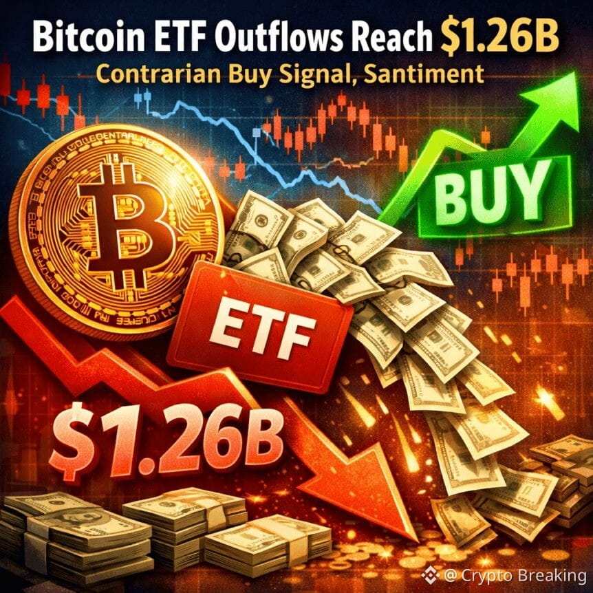 Bitcoin Etf Outflows Reach $1.26b, Contrarian Buy Signal, Santiment