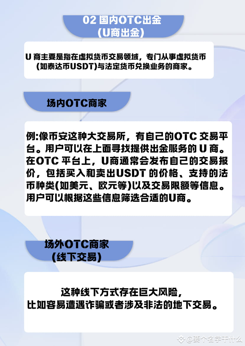 OTC出金概念OTC (Over - The - Counter)出金，即场外交易出金，是指在虚拟货币交易中，通过场| 要个名字干什么发布于币安广场