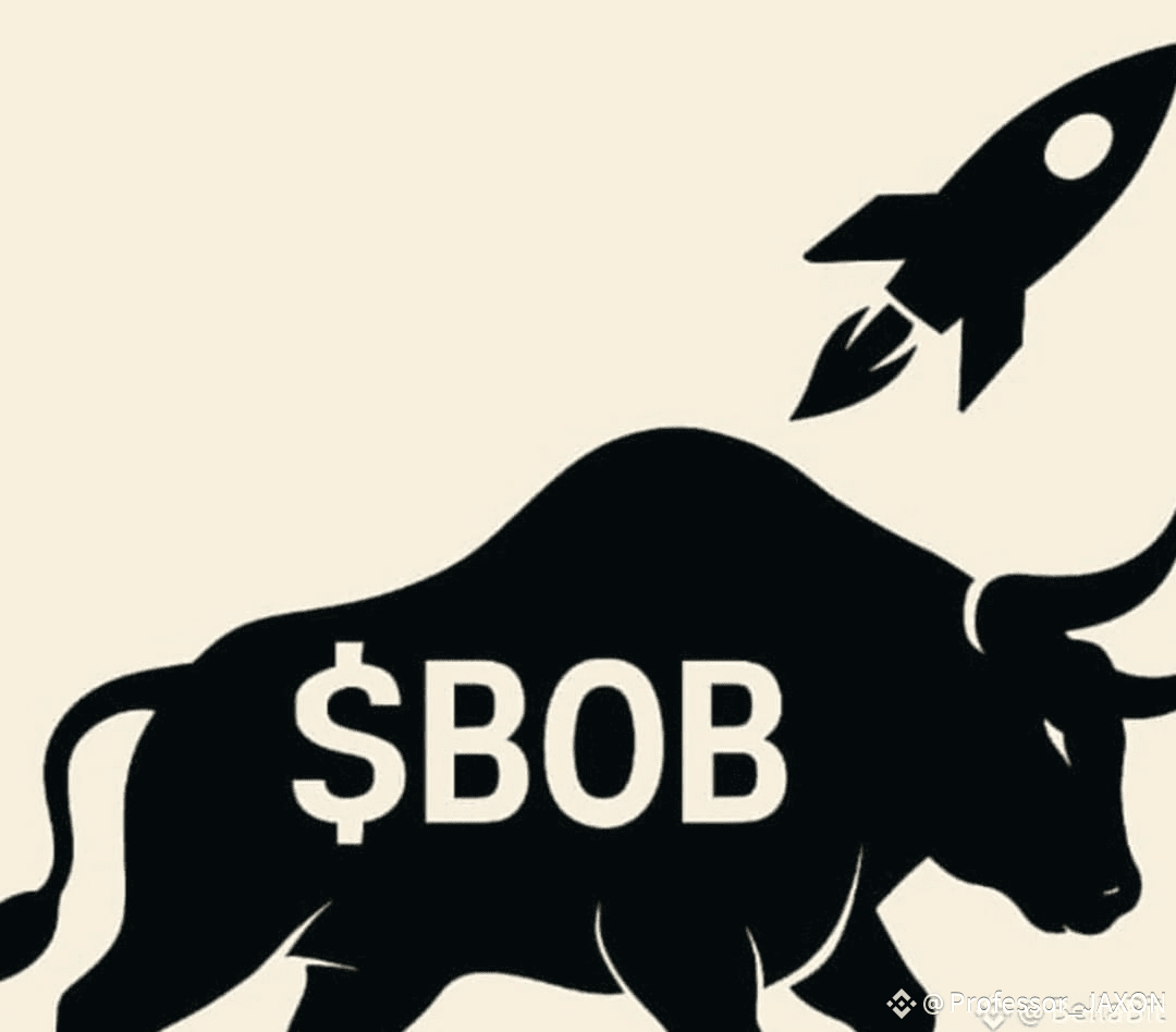 🚀 $BOB IS CHARGING — NEXT STOP, ORBIT! 🐂 $BOB is in full |  Professor_JAXON på Binance Square