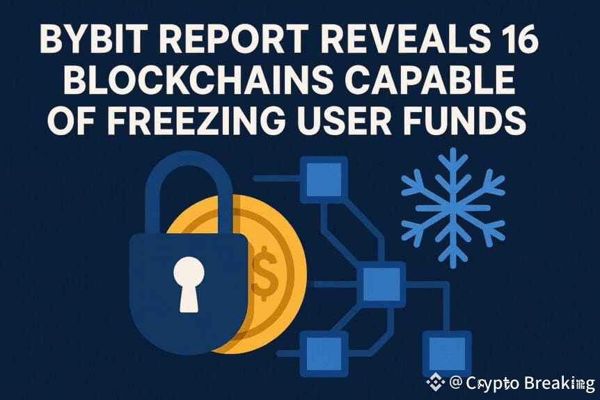 Bybit Report Reveals 16 Blockchains Capable Of Freezing User Funds