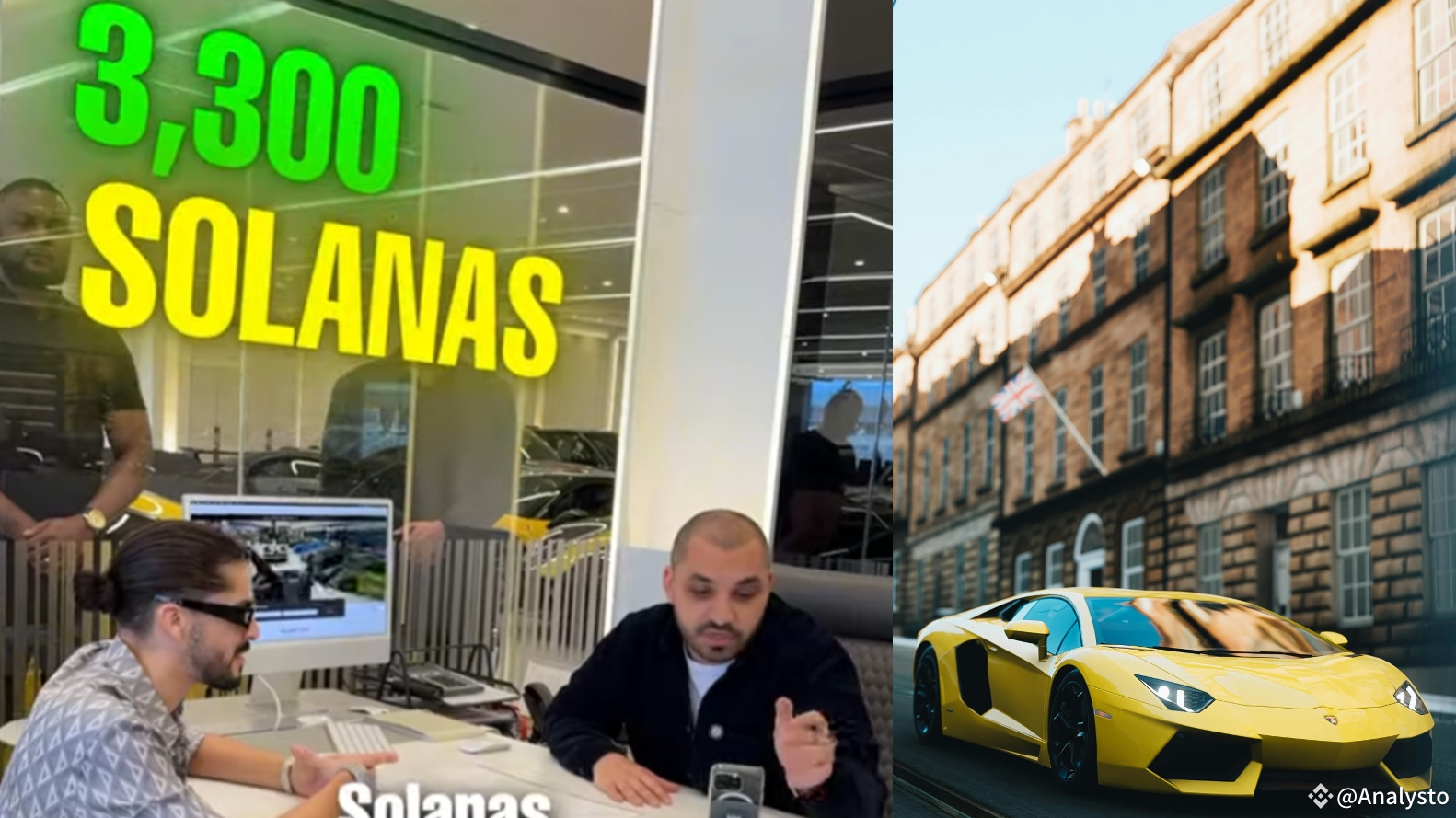 This Guy Just Bought a Lamborghini Using Solana | Analystos on Binance  Square