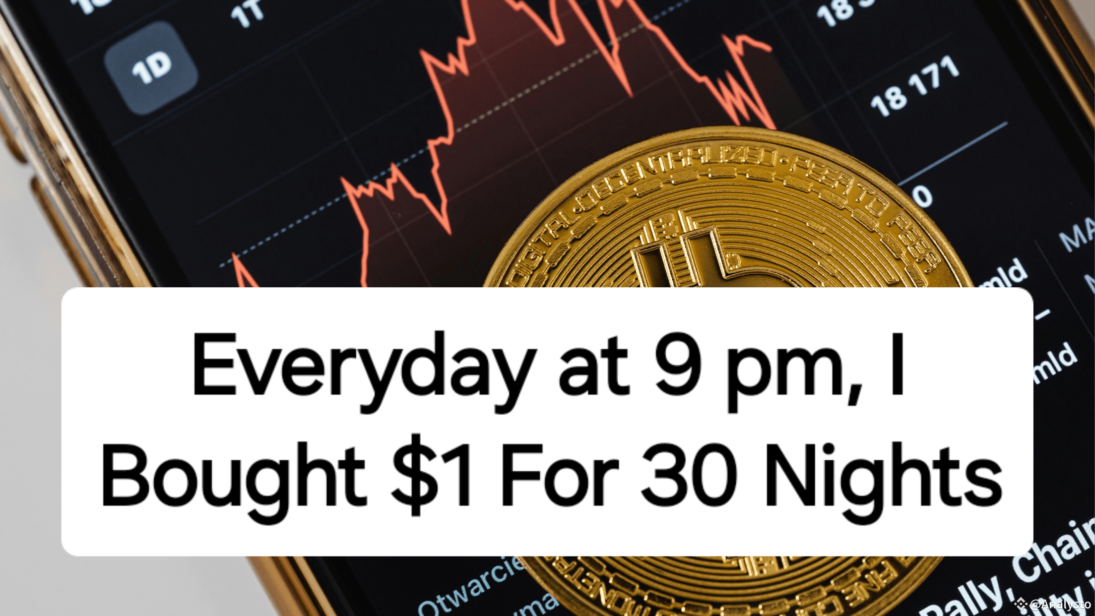What I Learned from Buying $1 Worth of Crypto Every Night for 30 Days (Part  1) | Analystos on Binance Square