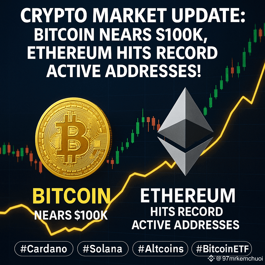 🚀 Aumento del Mercado Cripto: Bitcoin Apunta a $100K, Ether | 97mrkemchuoi  en Binance Square