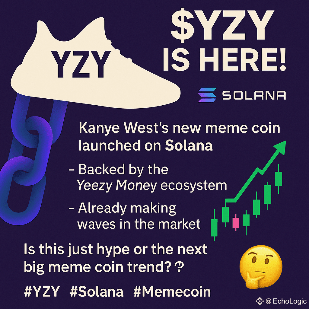 🔥 New Meme Coin Alert: $YZY by Kanye West! - Built on So | Hulyah on  Binance Square