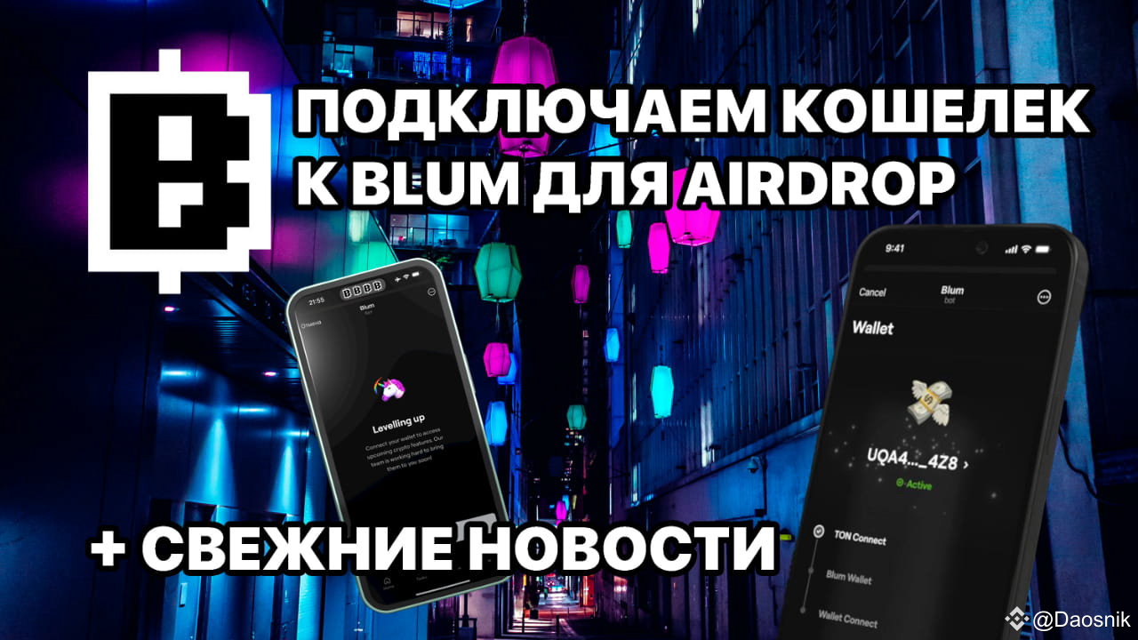 Connecting your wallet to BLUM for AirDrop + Latest news | Daosnik on  Binance Square