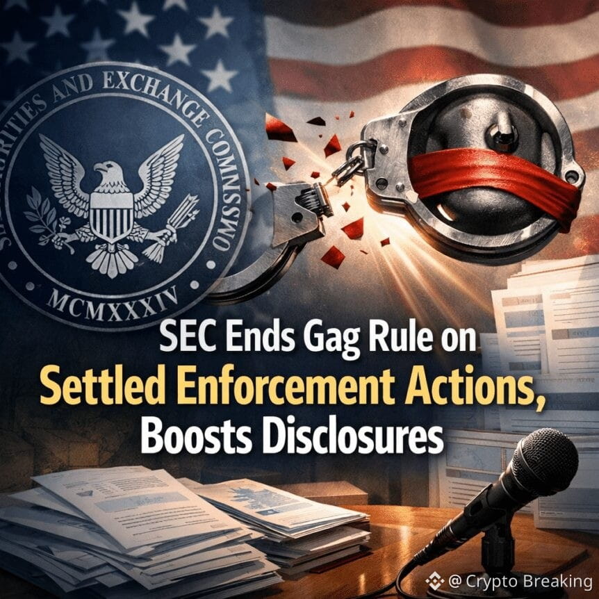 Sec Ends Gag Rule On Settled Enforcement Actions, Boosts Disclosures