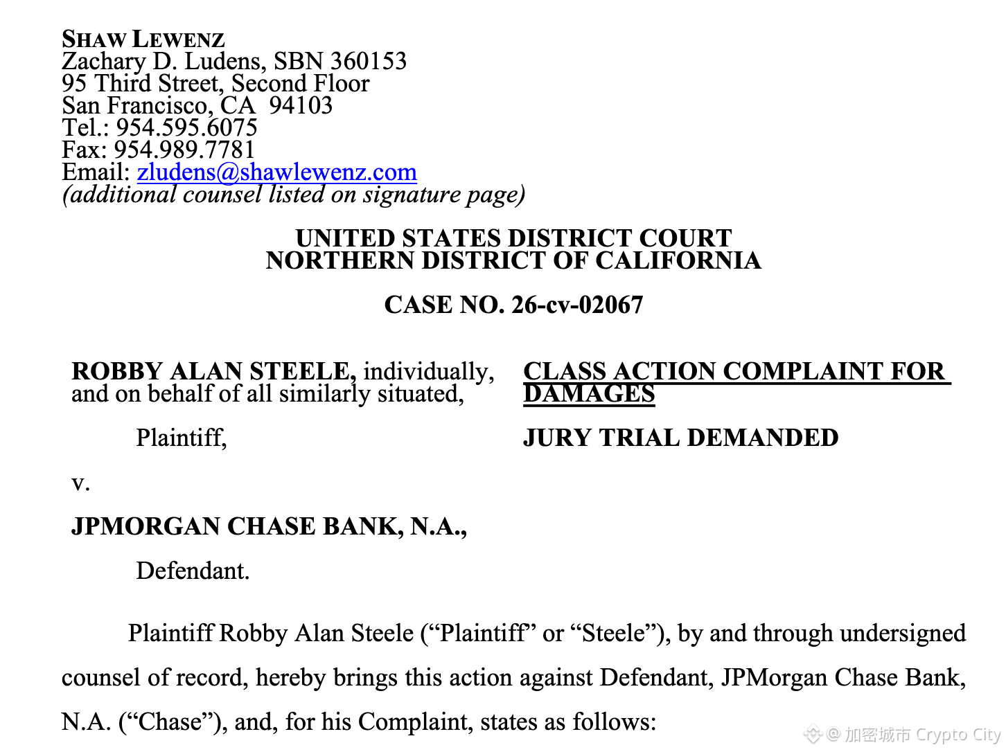 資人指控摩根大通無視大量顯著的洗錢警訊，為一場涉及 3.28 億美元的加密貨幣龐氏騙局提供關鍵的金融基礎設施