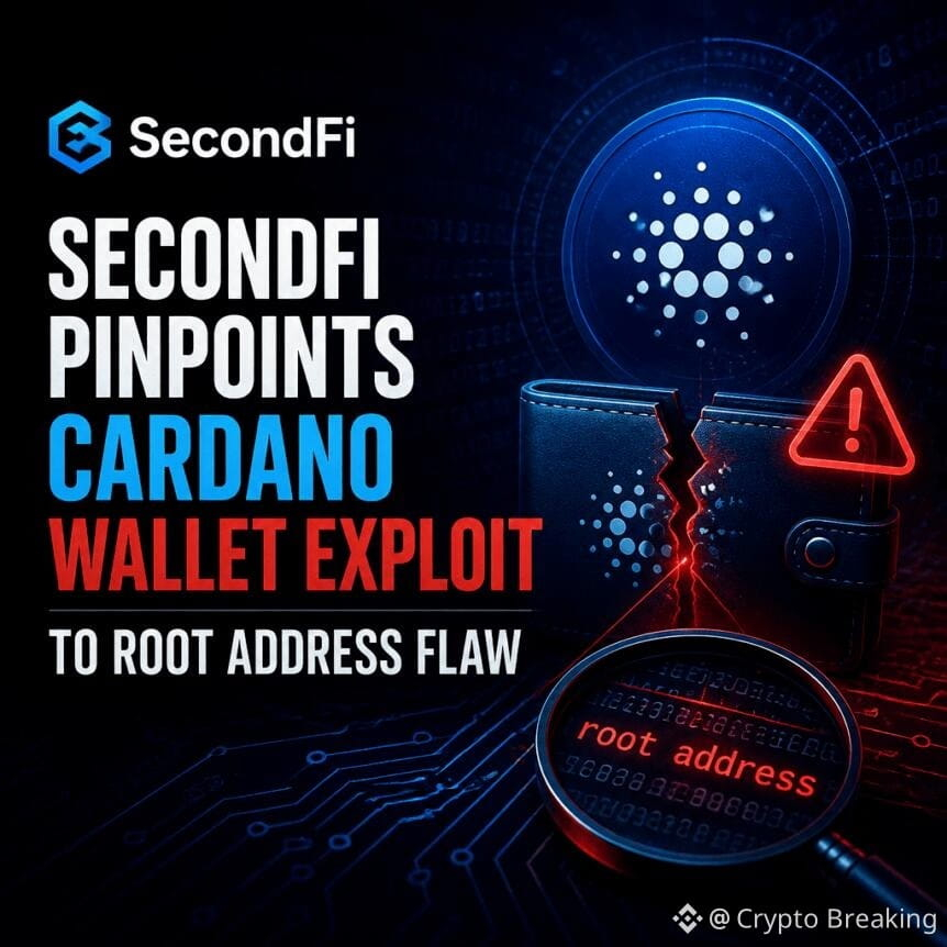 Secondfi Pinpoints Cardano Wallet Exploit To Root Address Flaw