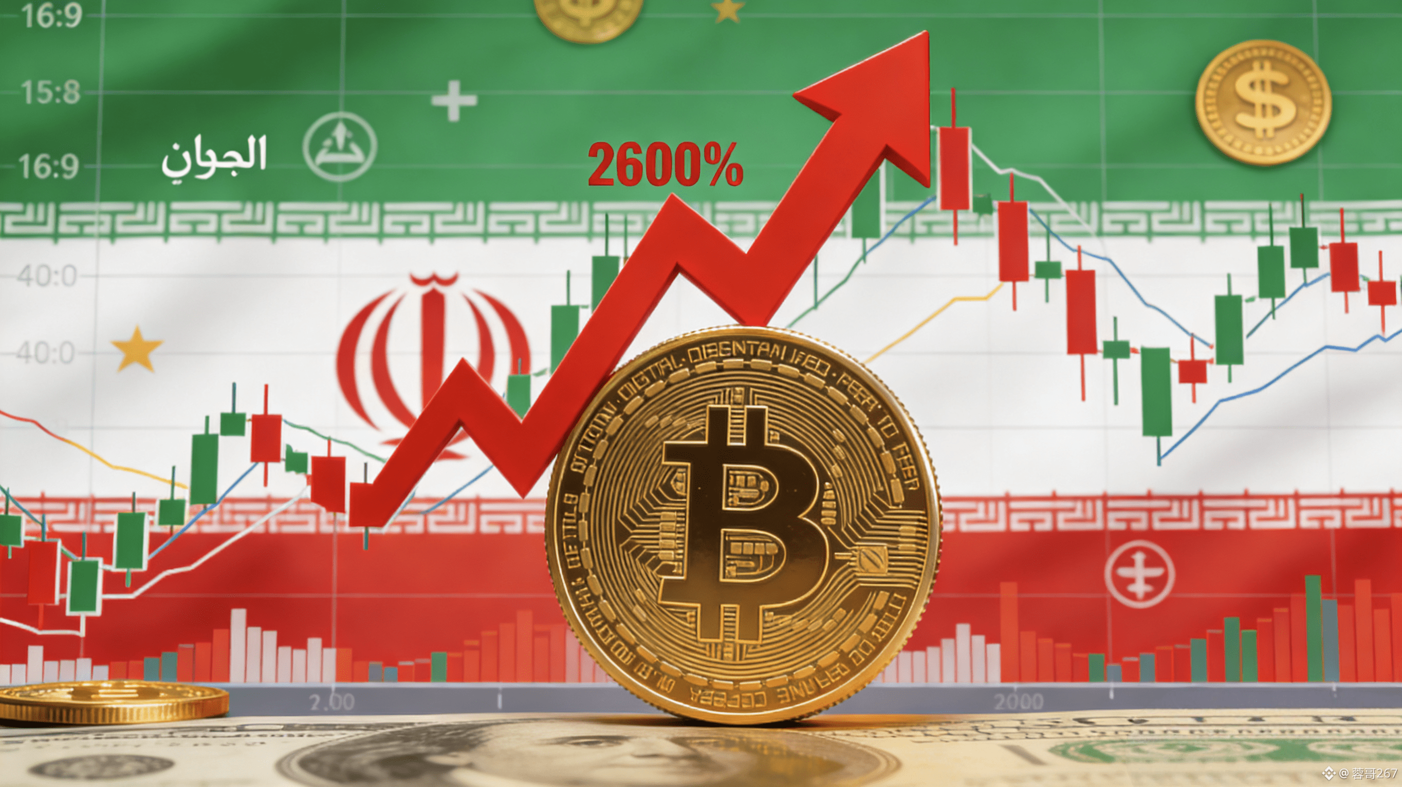 BTC $DASH $SUI 🔥 2600%暴涨！伊朗比特币“天价”背后的残酷真相…拥抱MEME，马年就玩马斯克概念| 蓉哥267 on  Binance Square