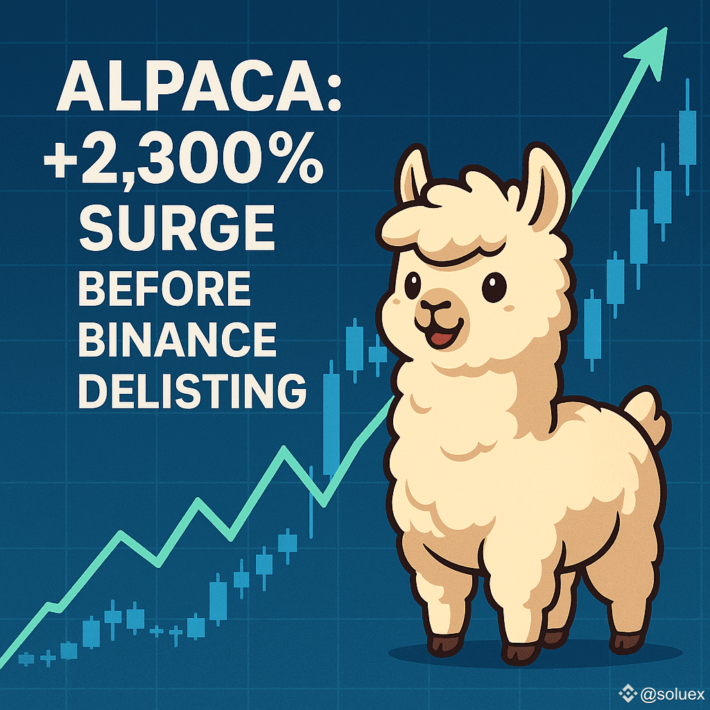 🦙 ALPACA: How the Token Skyrocketed 2,300% Before Binance | soluex on  Binance Square