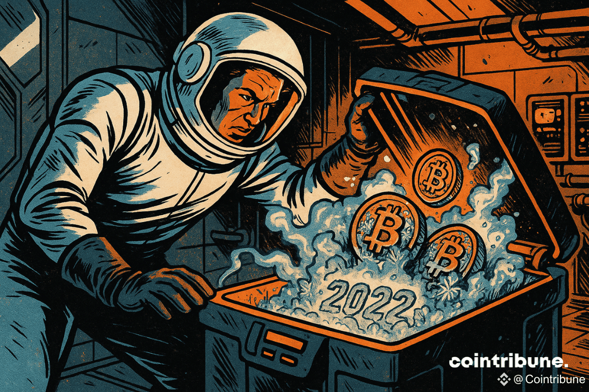 Un technicien spatial de SpaceX s’occupe du transfert cryogénique du Bitcoin.