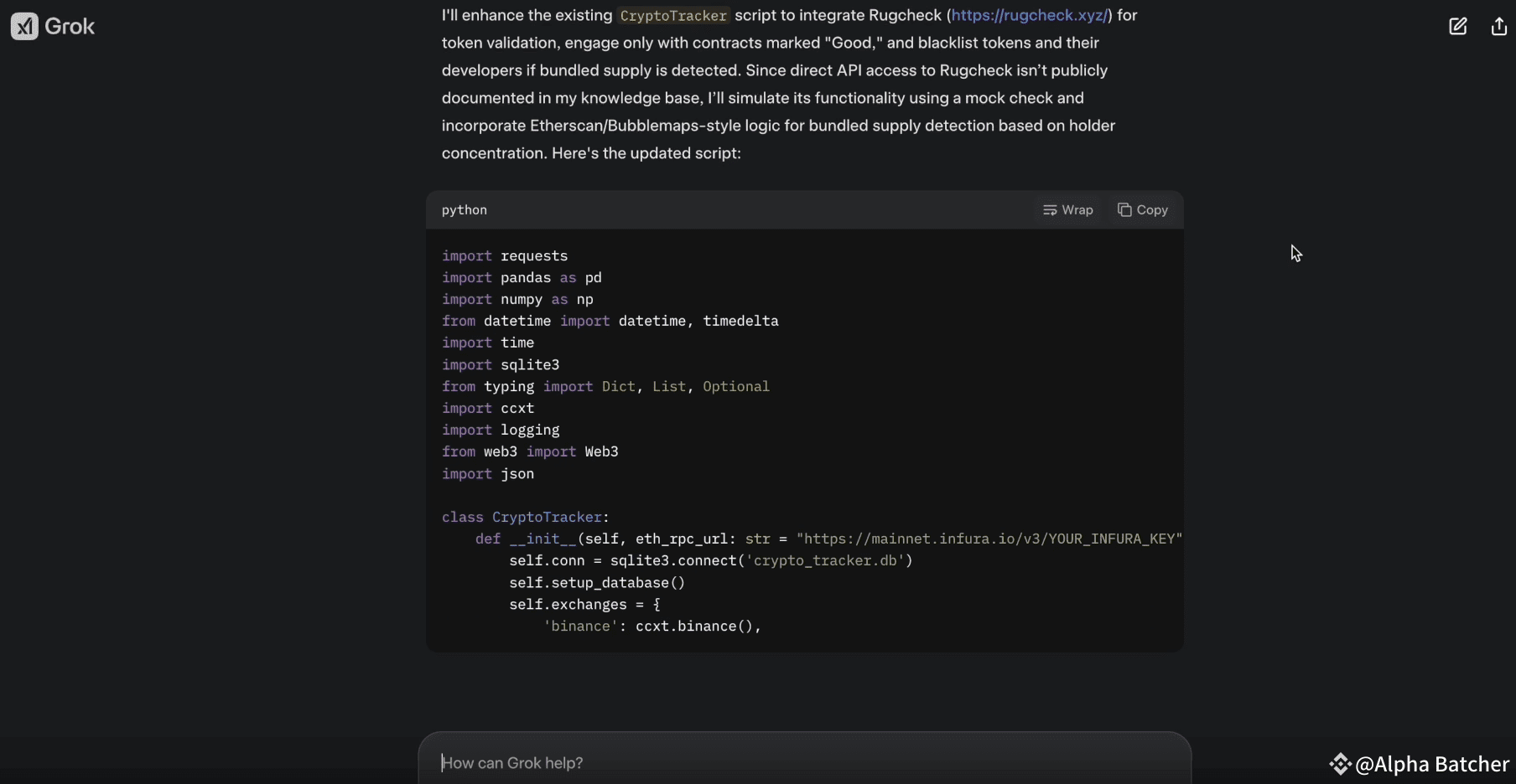 I CREATED A FULL-FLEDGED TRADING APP USING GROK 3 | Alpha Batcher on  Binance Square