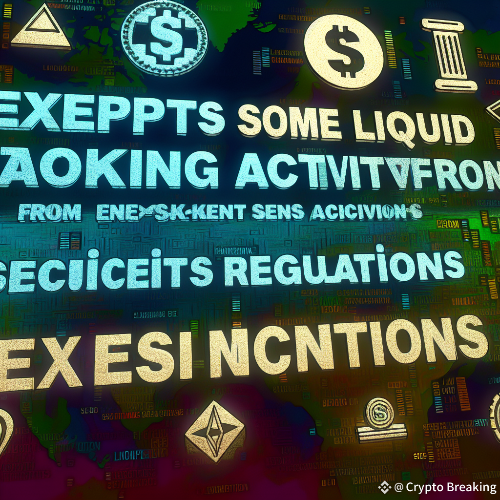 Sec Exempts Some Liquid Staking Activities From Securities Regulations