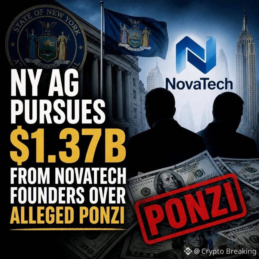 Ny Ag Pursues $1.37b From Novatech Founders Over Alleged Ponzi