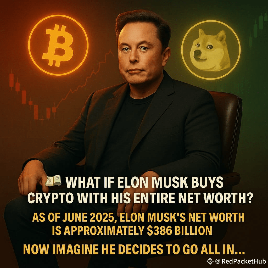 💸 What If Elon Musk Buys Crypto With His Entire Net | RedPacket Hub on  Binance Square