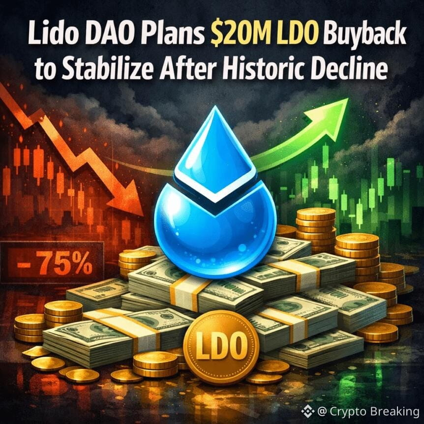 Lido Dao Plans $20m Ldo Buyback To Stabilize After Historic Decline