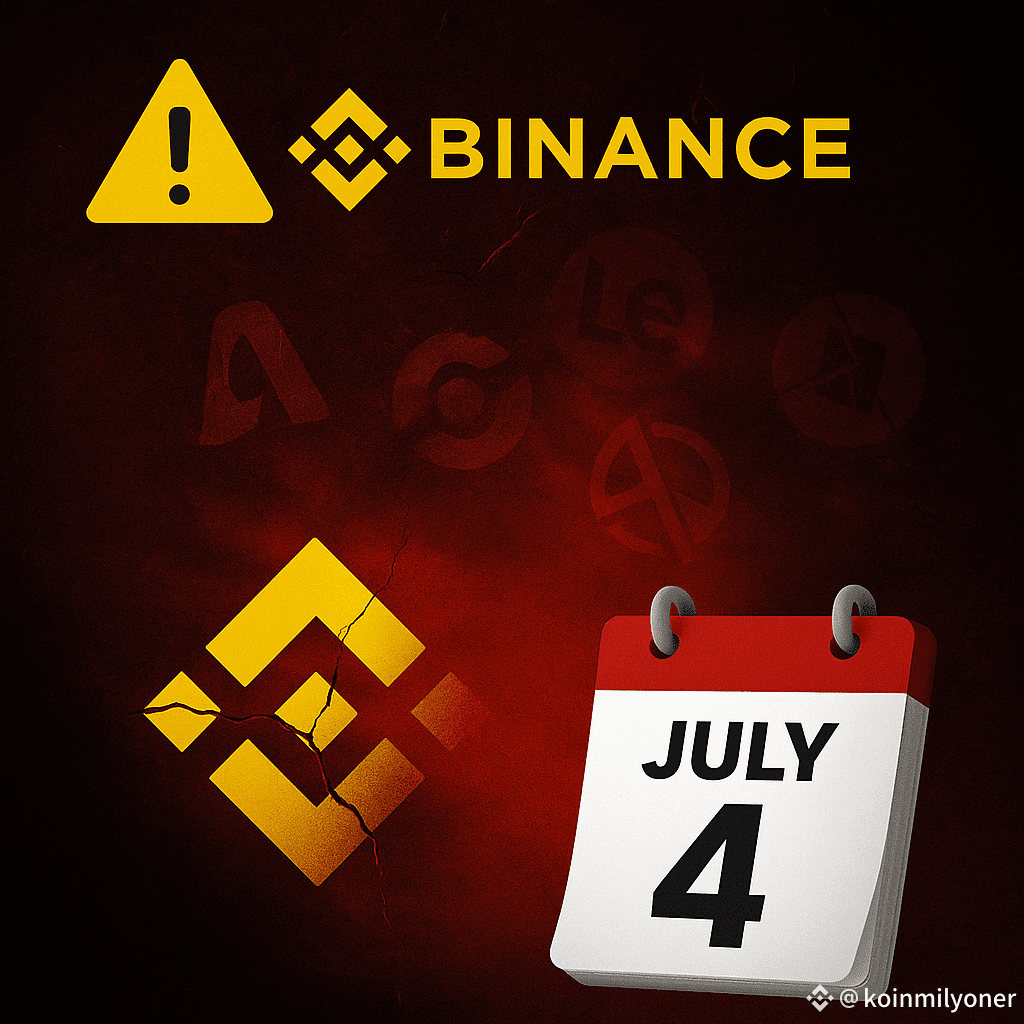 🚨 Binance to Delist ALPHA, BSW, KMD, LEVER & LTO on July 4 | koinmilyoner  on Binance Square