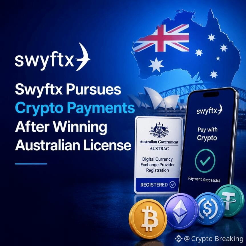 Swyftx Pursues Crypto Payments After Winning Australian License