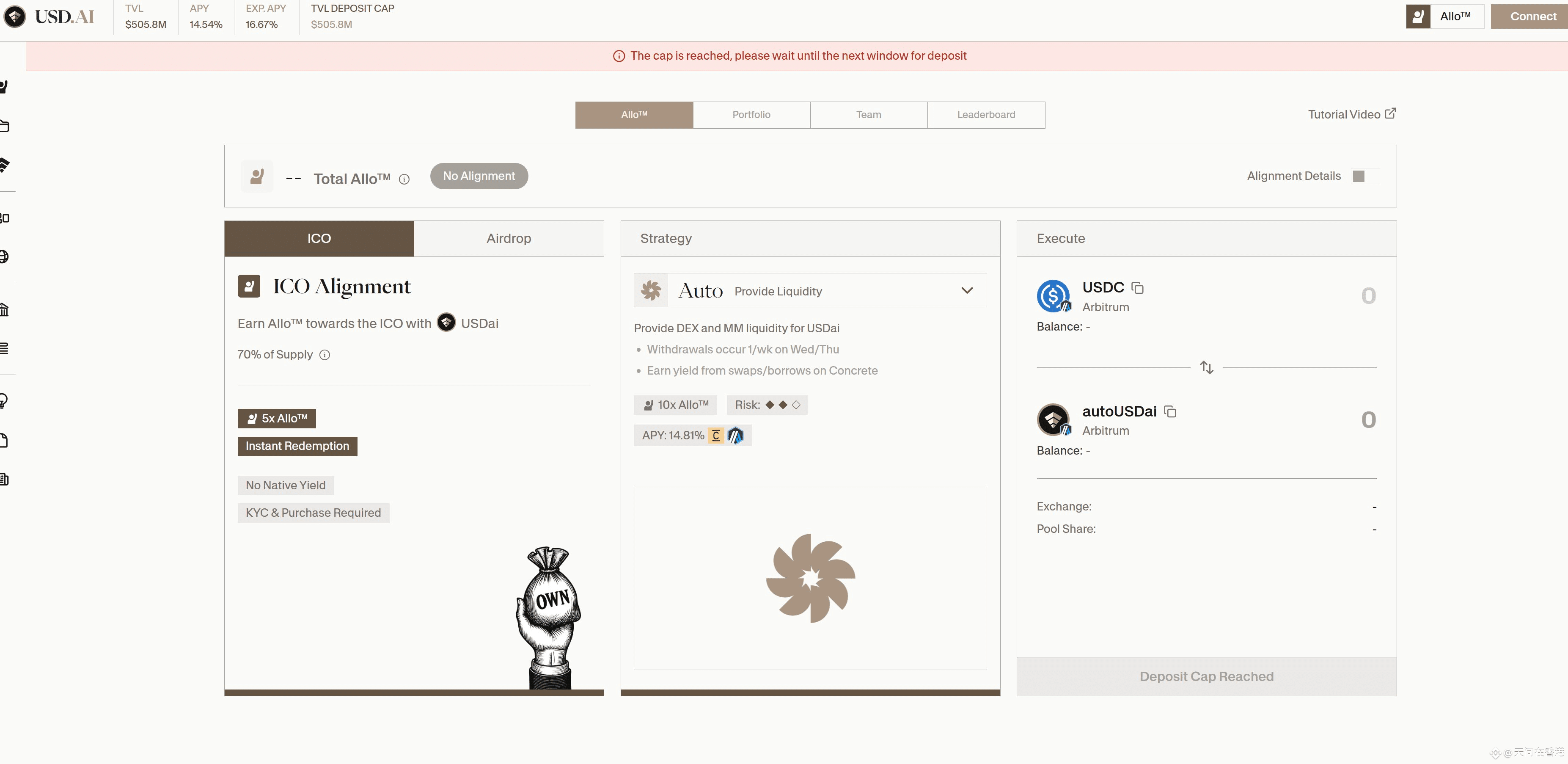 USD.AI教程，大毛，必撸！ 1️⃣USD.ai新开一亿铸造额度，北京时间10月8日半夜12点(10月9日0点)。不| 天问在香港发布于币安广场
