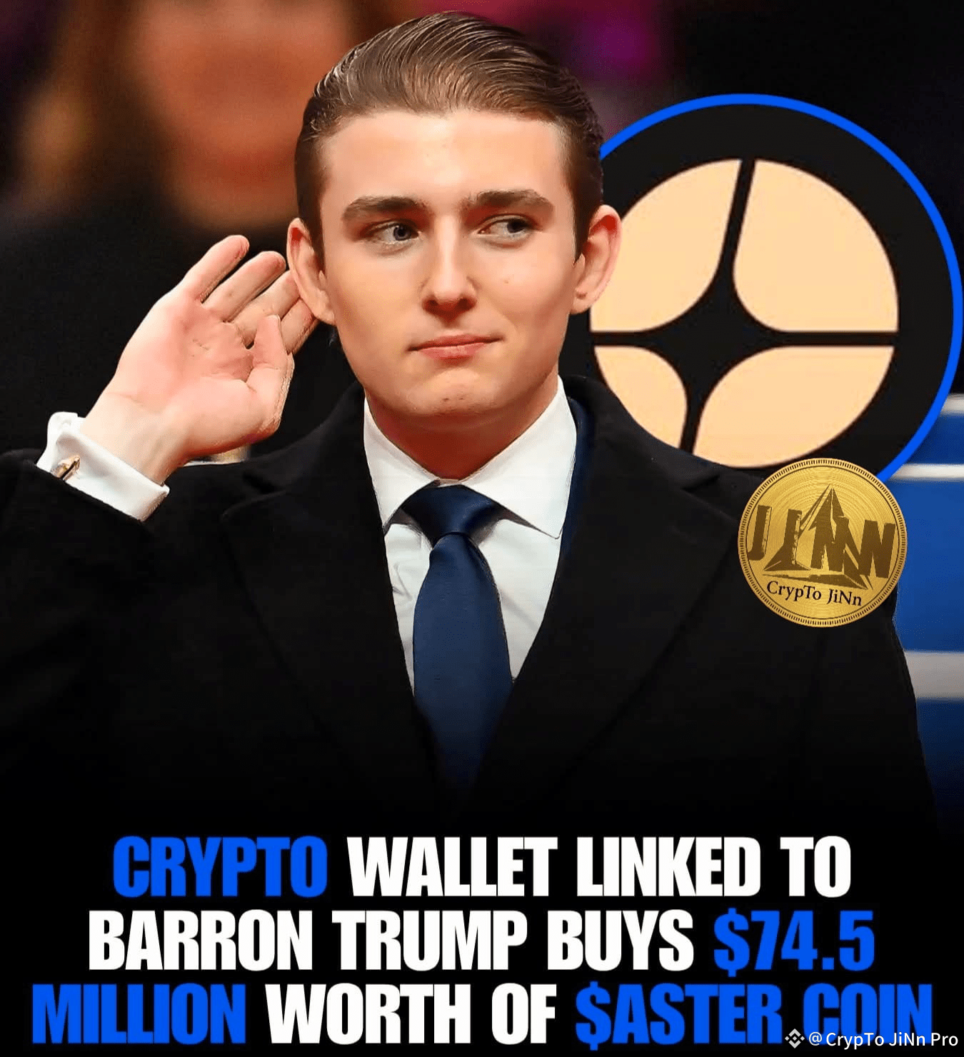 🚨 A crypto wallet linked to 🔻 Barron Trump 🔻 reportedly | CrypTo JiNn  Pro on Binance Square