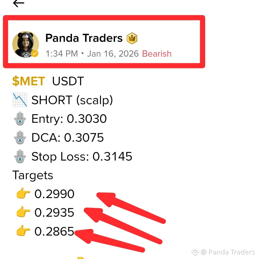 $MET All targets achieved 🤤🤤🤤🤤 Perfect scalp we caption | Panda Traders ...