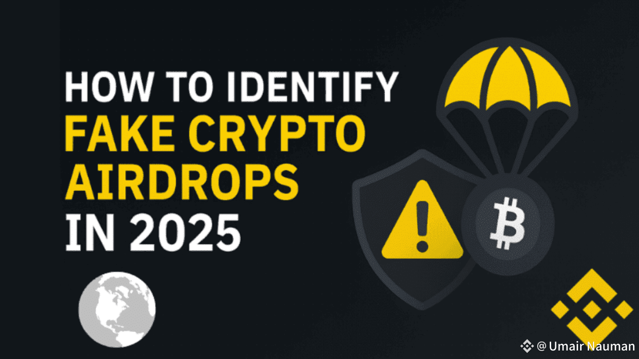 How to Identify Fake Crypto Airdrops in 2025: Is It Safe to Accept Random  Airdrops? | Umair Nauman on Binance Square