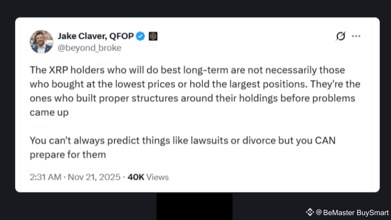 Jake Claver Says XRP Holders Who Prepare Early Will Be the Most Successful  | BeMaster BuySmart on Binance Square