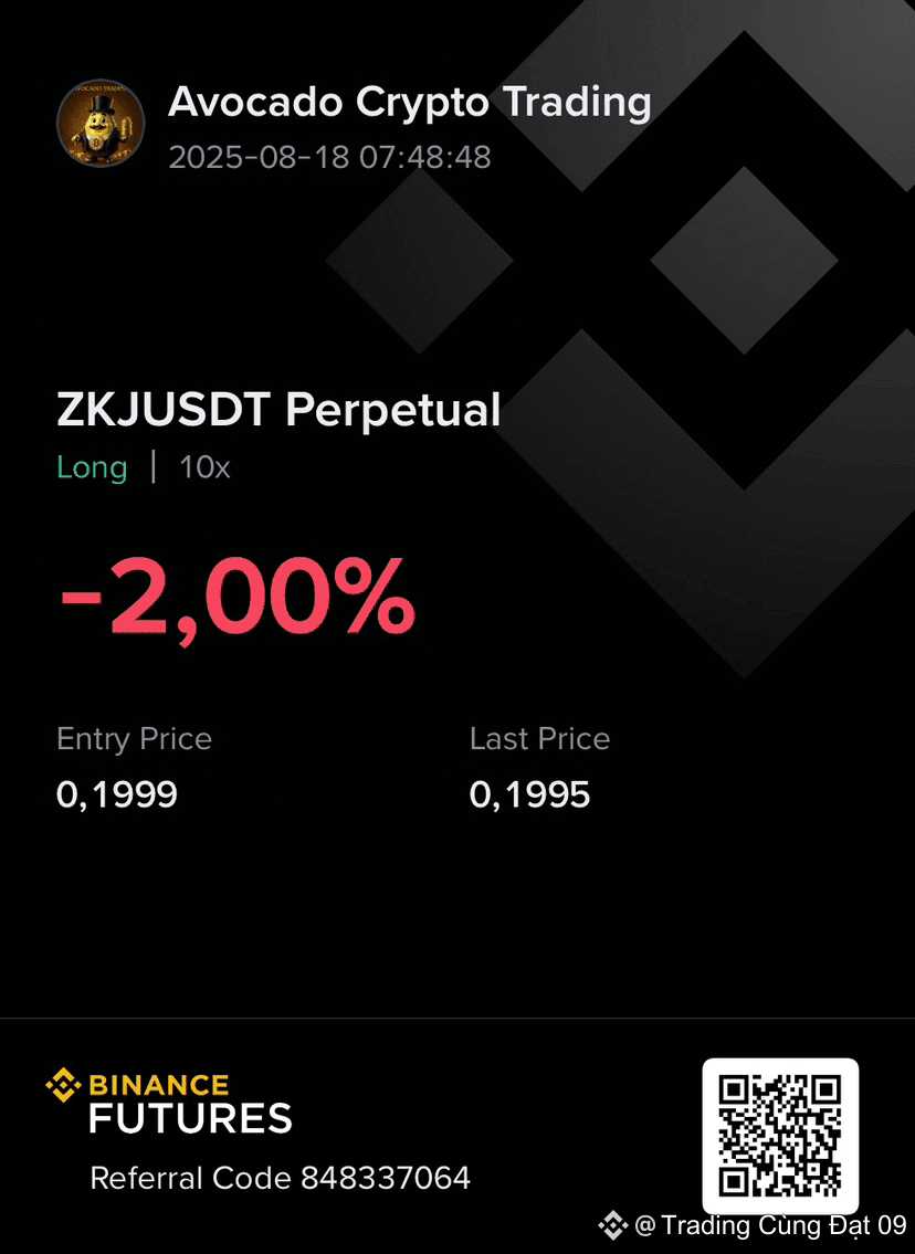 Buy dip $ZKJ Good entry = huge profit #ZKJ | Trading Cùng Đạt 09 on Binance  Square