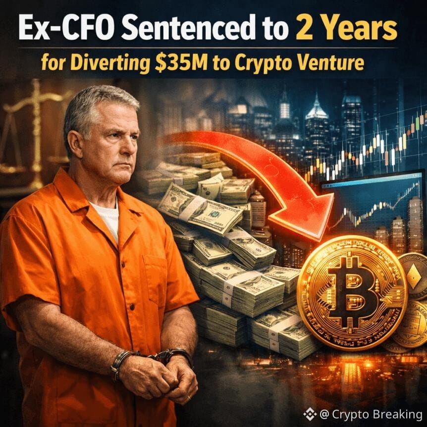 Ex-Cfo Sentenced To 2 Years For Diverting $35m To Crypto Venture